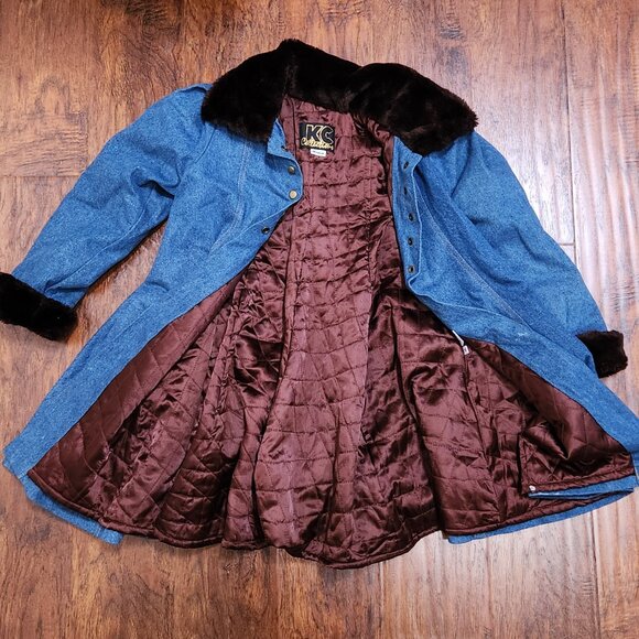 Denim fur-collar coat of your DREAMS🌈🌤 - Picture 5 of 6